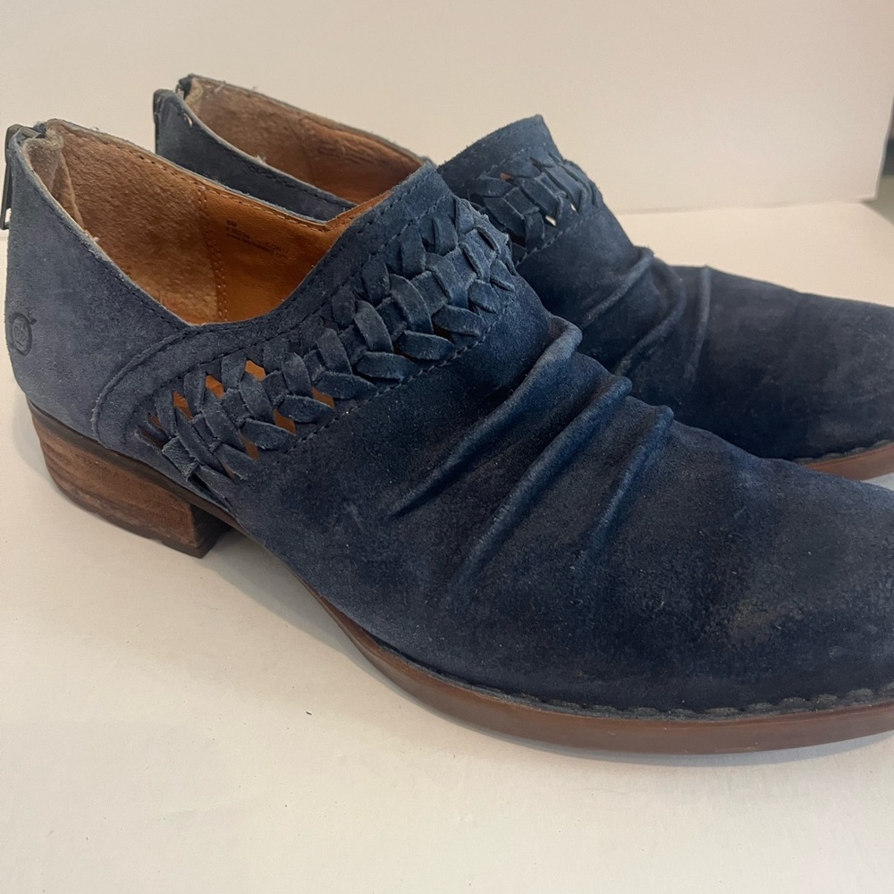 Born Blue Booties Sz 8